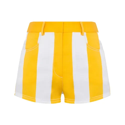 MOSCHINO Casual Shorts Women's Yellow/White