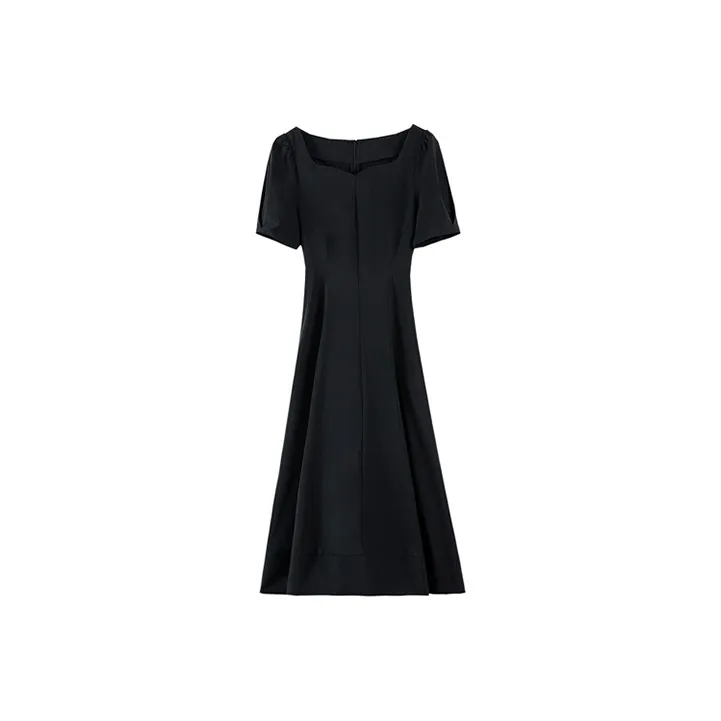 ETSE Short Sleeved Dresses Women's Black-0