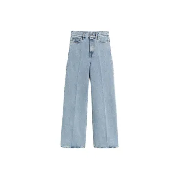 TOTEME High Waisted Straight Leg Jeans