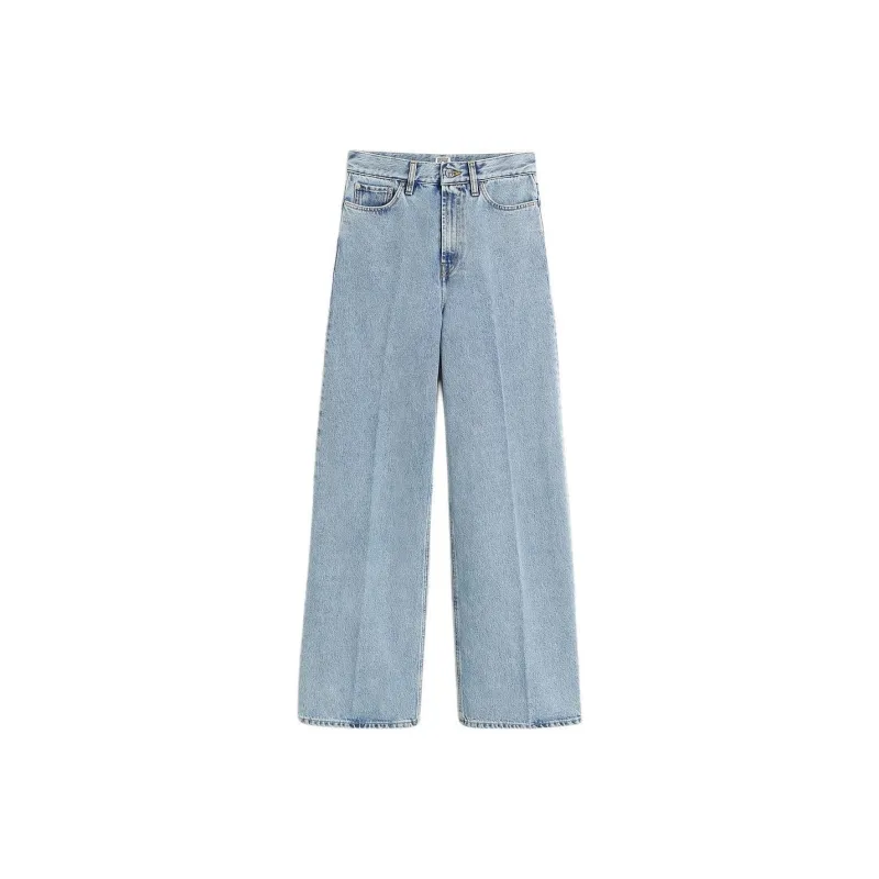 TOTEME High Waisted Straight Leg Jeans-0