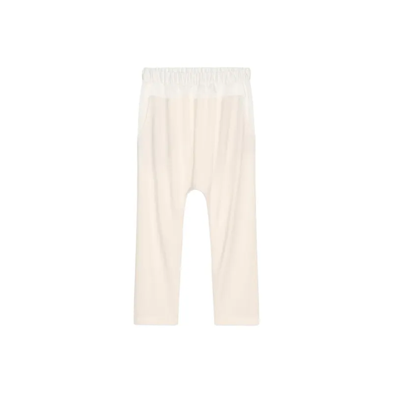 ZARA ZW Series Casual Pants Women's Frosted White-0