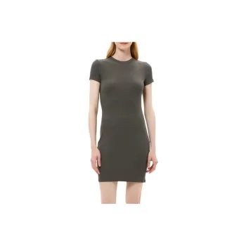 THEORY Short-Sleeved Dresses Women's Dark Green