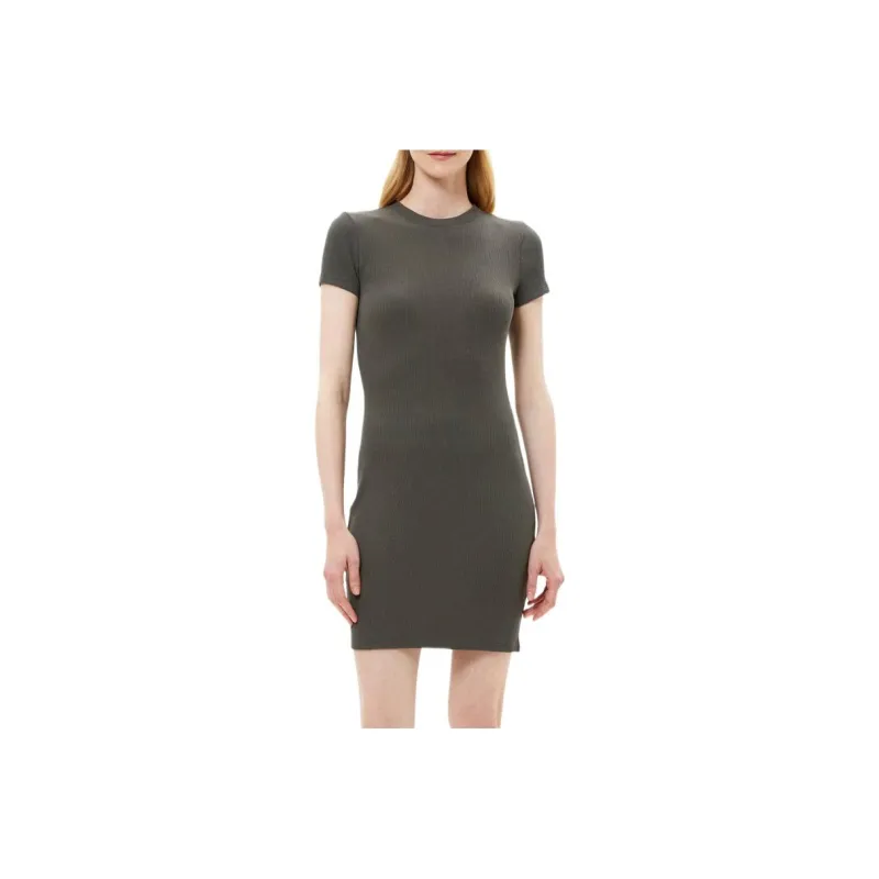 THEORY Short-Sleeved Dresses Women's Dark Green-0