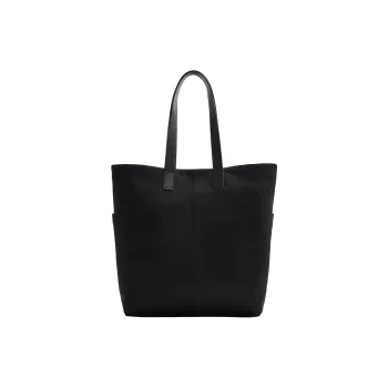 ZARA Cotton Tote Bag, Shopping Bag, Handbag Regular Men's Black