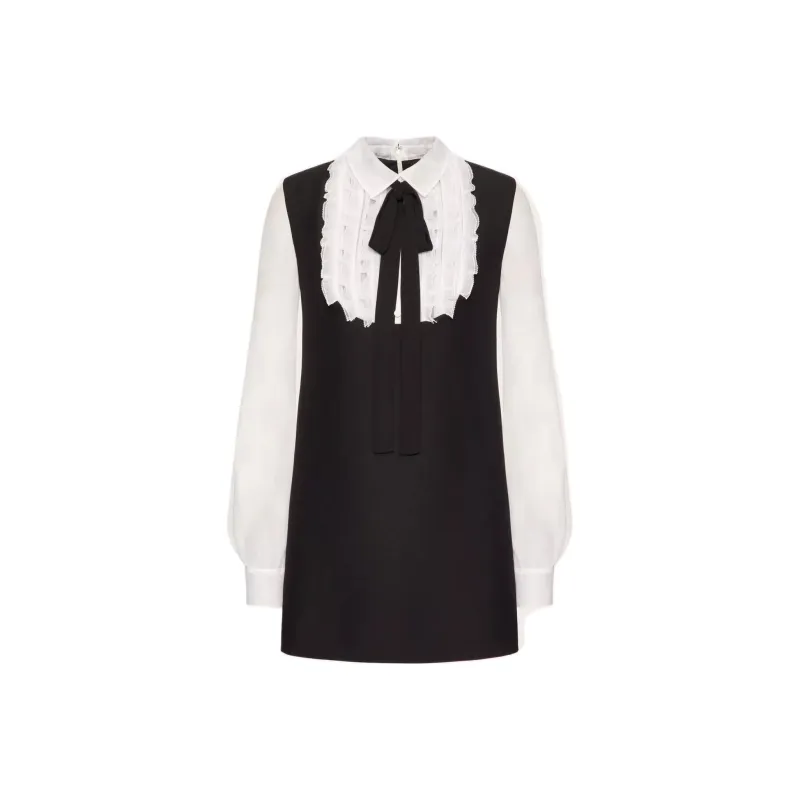 Valentino FW22 Long-Sleeved Dresses Women's Black-0