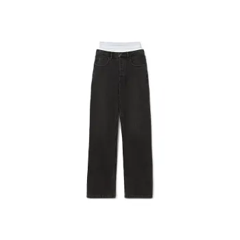 Alexander Wang Logo waistband Straight leg Jeans