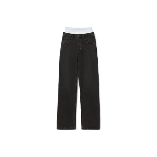 Alexander Wang Logo waistband Straight leg Jeans