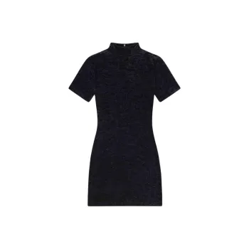FRAME FW24 Short Sleeved Dress Women's Black