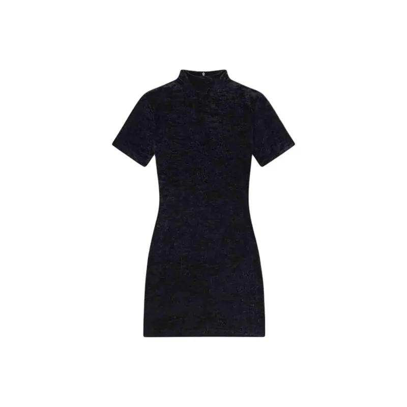 FRAME FW24 Short Sleeved Dress Women's Black-0