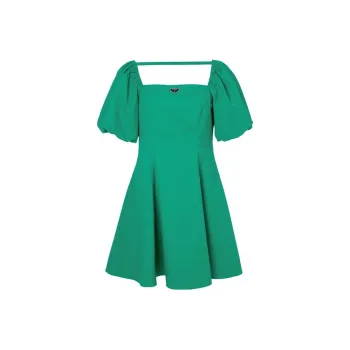 LOFT SHINE FW22 A-Line Skirt Dress Green