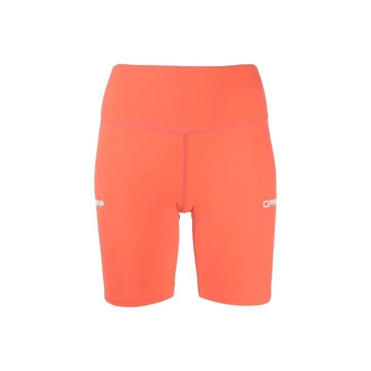 OFF WHITE Compression Cycling Shorts Coral Pink-0