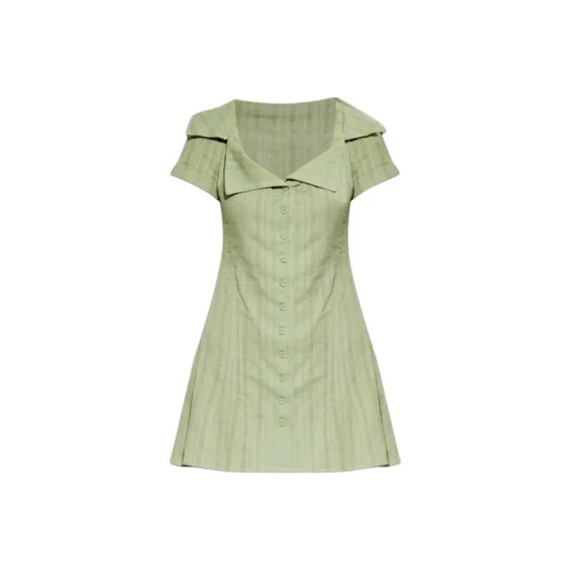 CULT GAIA Alix Mini Shirt Dress-0