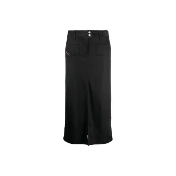 DIESEL Denim Long Skirts Women's Black