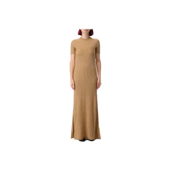 MaxMara Short Sleeve Ribbed Dress