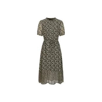 JZ. ANNAKRO Short Sleeved Dress Women's Floral Black