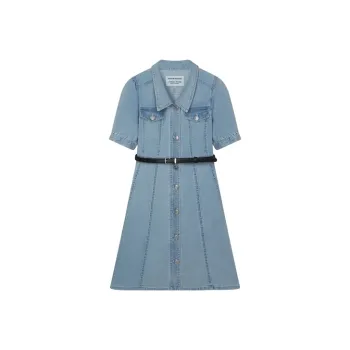 Teenie Weenie Short Sleeved Dress Women's Light Blue