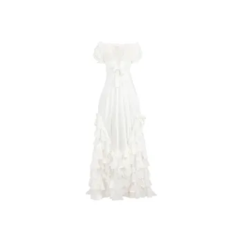 Selkie Collection SS24 Short Sleeved Dresses Women's Ivory White