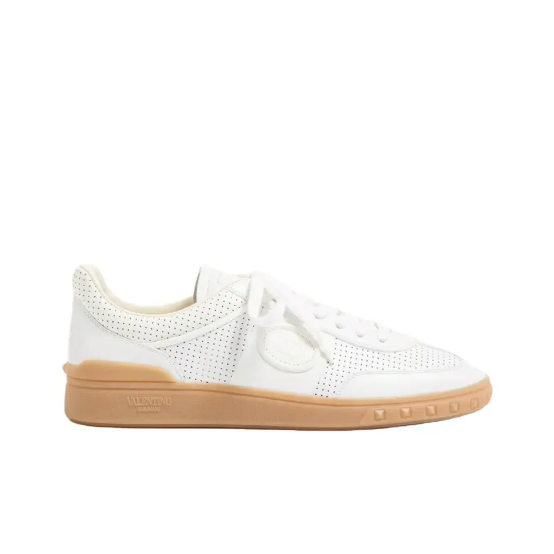 Valentino Upvillage Low Top Skateboard Shoes Men's White-1