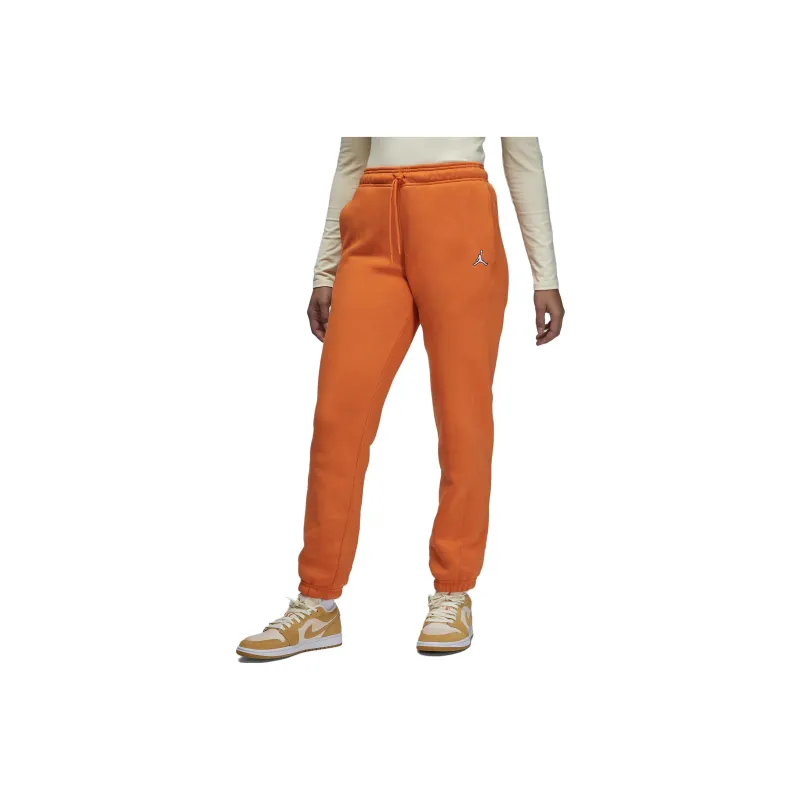 Jordan Knitted Sweatpants Women's Orange-0