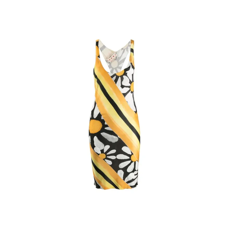 MARNI Sleeveless Dresses Women's Yellow-0