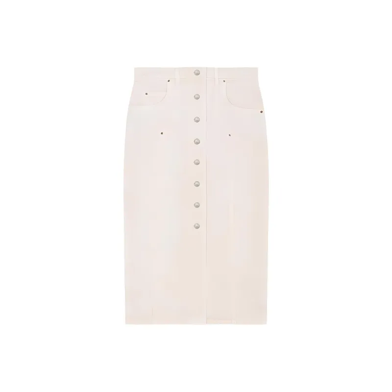 ISABEL MARANT ETOILE SS24 Long Skirt Women's White-0