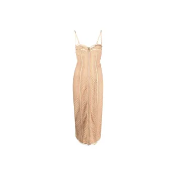 GUCCI GG lace Corset Midi Dress
