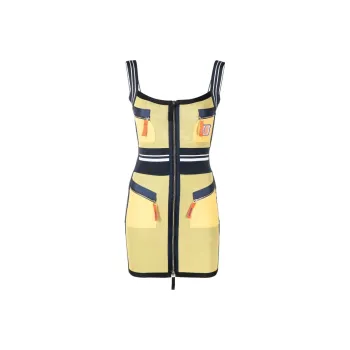DIESEL Sleeveless Dresses Women's Yellow