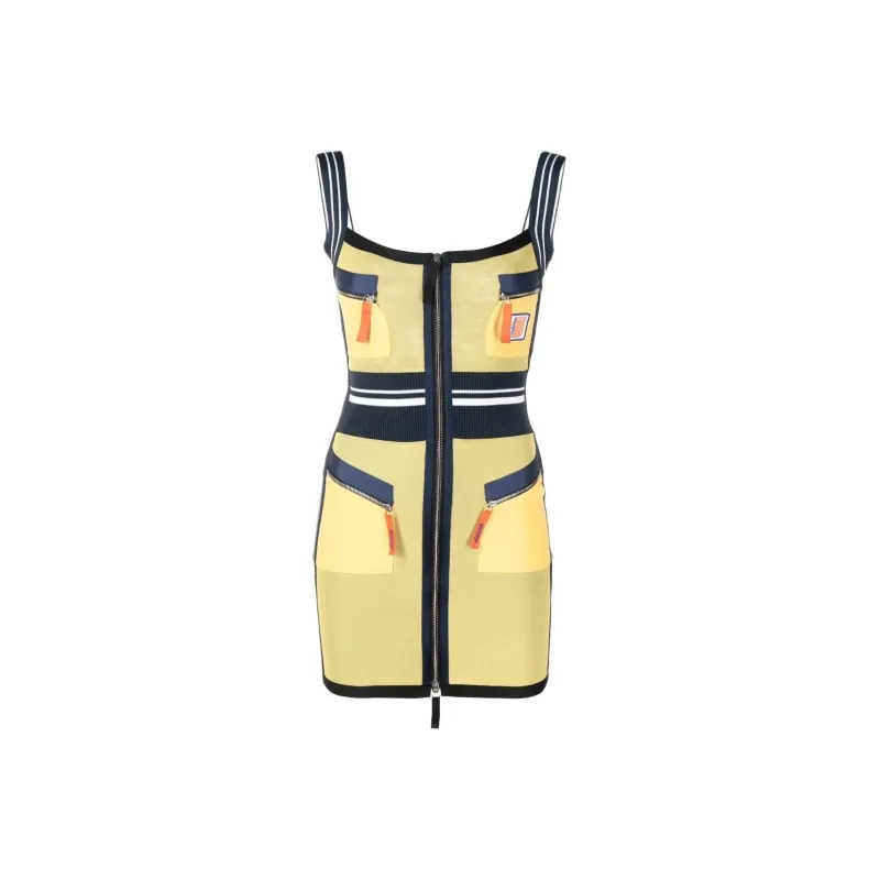 DIESEL Sleeveless Dresses Women's Yellow-0