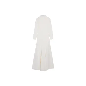 SportMax Long-Sleeved Dresses Women's White
