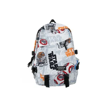 AIBAG Nylon Backpack Unisex White Orange/White Blue/White Gray/Black Blue/Black Gray