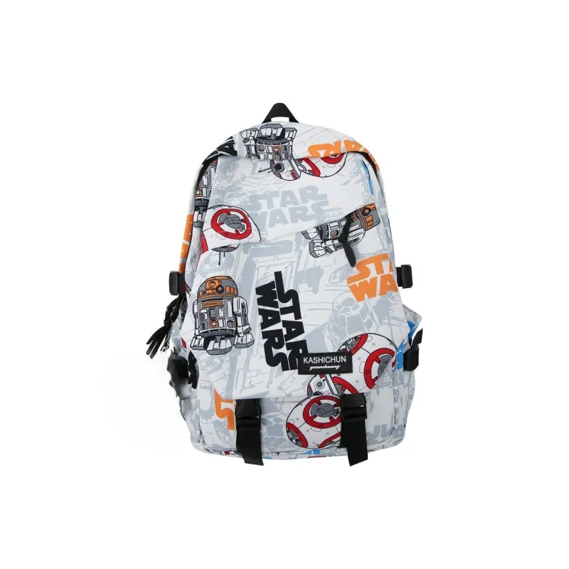 AIBAG Nylon Backpack Unisex White Orange/White Blue/White Gray/Black Blue/Black Gray-0
