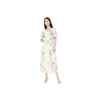 TKY SHOP Short Sleeved Dress Women's Multicolor