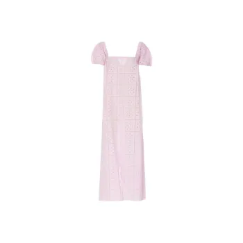 GANNI Broderie Anglaise Midi Dress