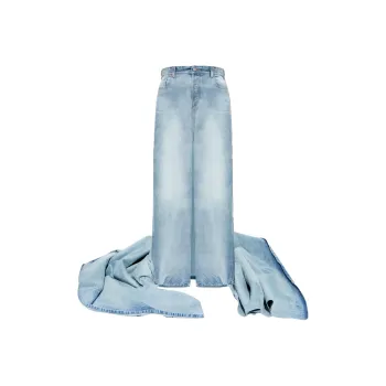 Vetements Train Detailed Jeans