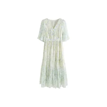 COVT Short Sleeved Dress Women's White
