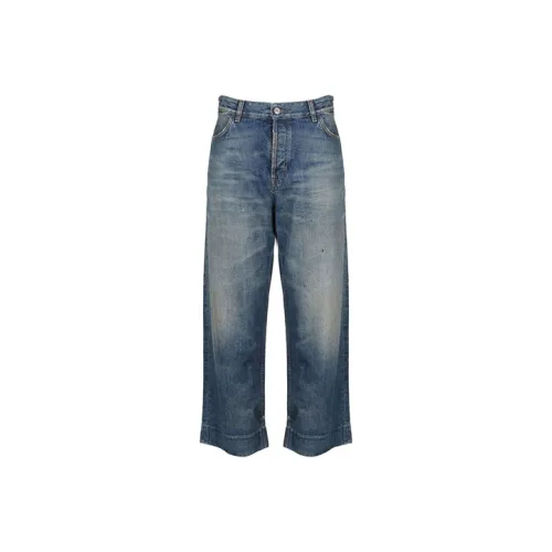 Balenciaga Wide-Leg Cropped Jeans