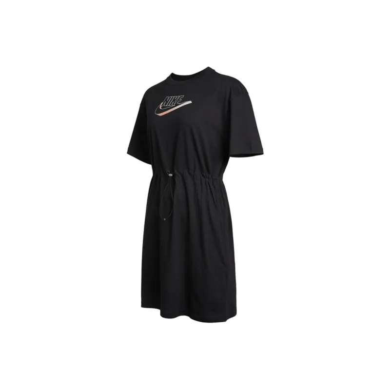 Nike Short Sleeved Dresses Women's Black-0