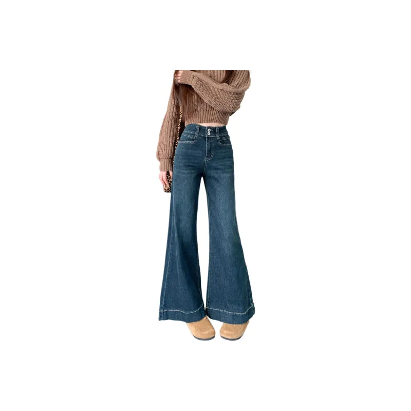 XIAOJUCHUANLI Jeans Women's Blue-0