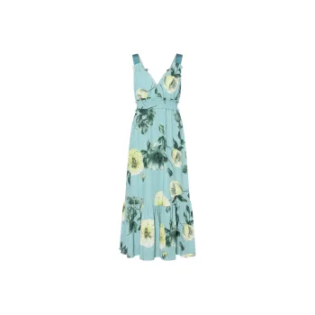 PINKO SS22 Sleeveless Dress Women's Green