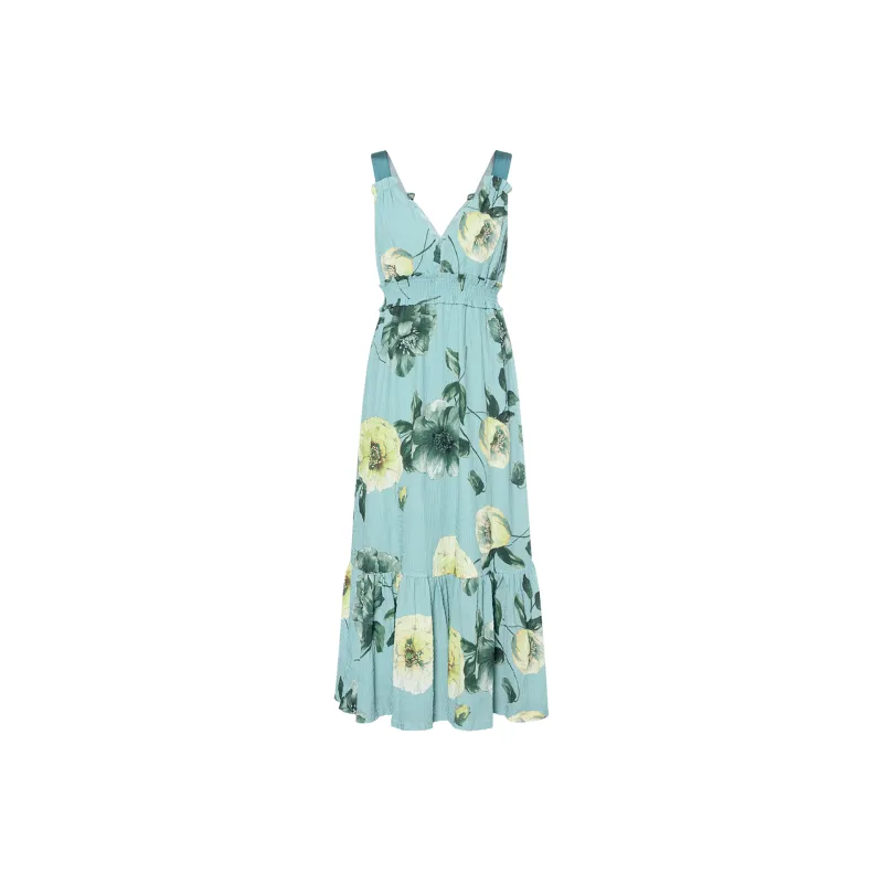 PINKO SS22 Sleeveless Dress Women's Green-0