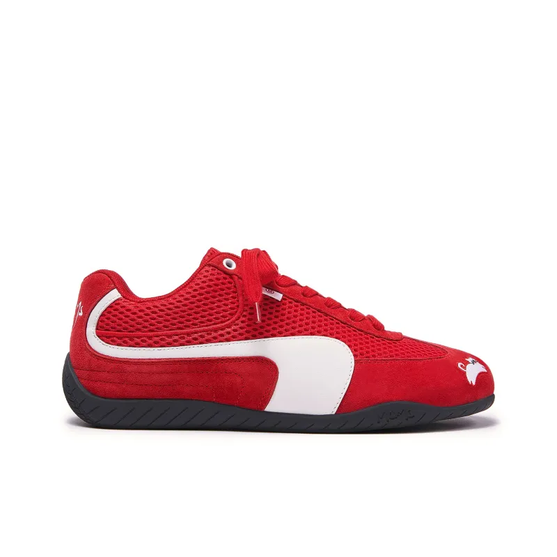 MQMS Anti Slip Wear Resistant Low Top Casual Shoes Unisex Red-1
