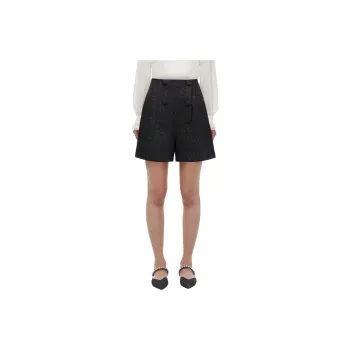 Self portrait Casual Shorts Women's Classic Black