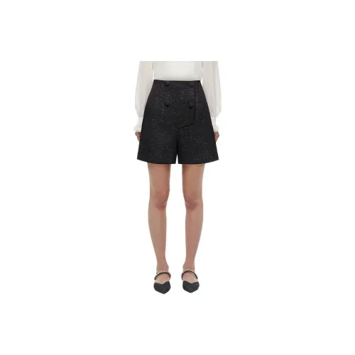 Self portrait Casual Shorts Women's Classic Black