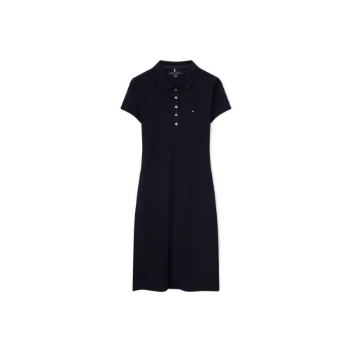 Tommy Hilfiger Short Sleeved Dress Women's Deep Sea Blue