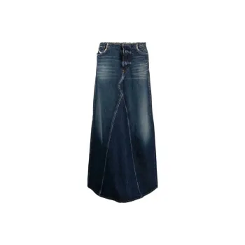 DIESEL Denim Long Skirts Women's Blue