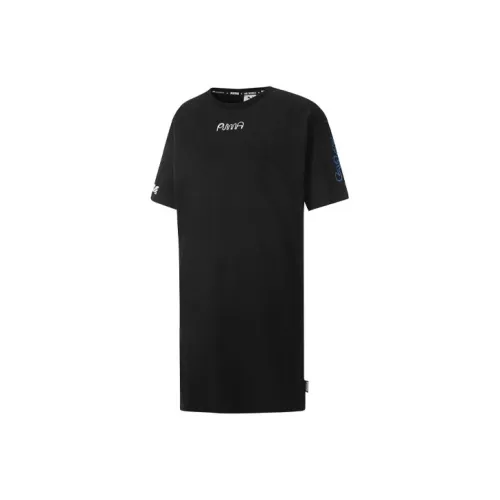 PUMA ESS Short Sleeved Dresses Women's Black