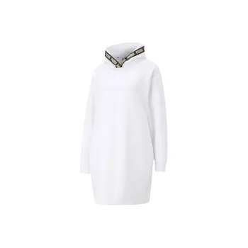 PUMA Long Sleeved Dresses Women's White