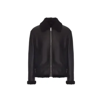 GUCCI Leather Jacket Men's Black