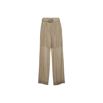 Brunello Cucinelli Belted Wide Leg Trousers