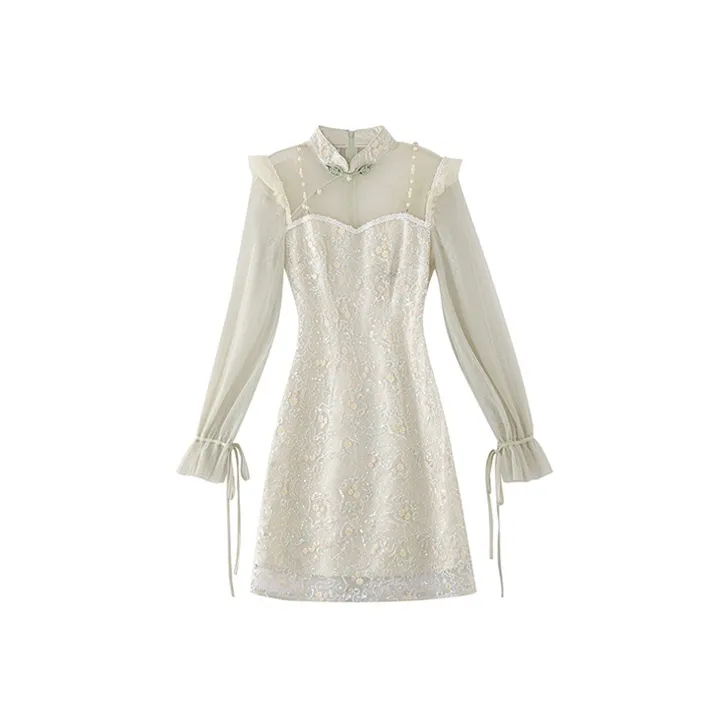 JINYE ORIENTAL Long Sleeved Dress Women's-0